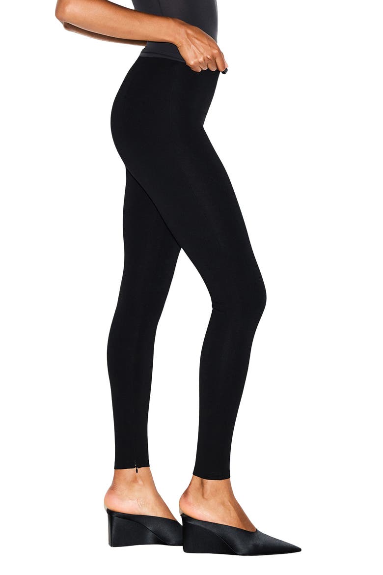 The Essential Collection High Waist Leggings, Alternate, color, OBSIDIAN