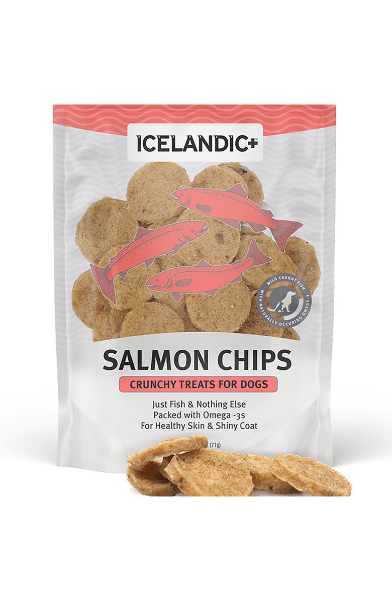 ICELANDIC+ Fish Chips Salmon 2.5Oz Dog Treats, Alternate, color, Multicolored