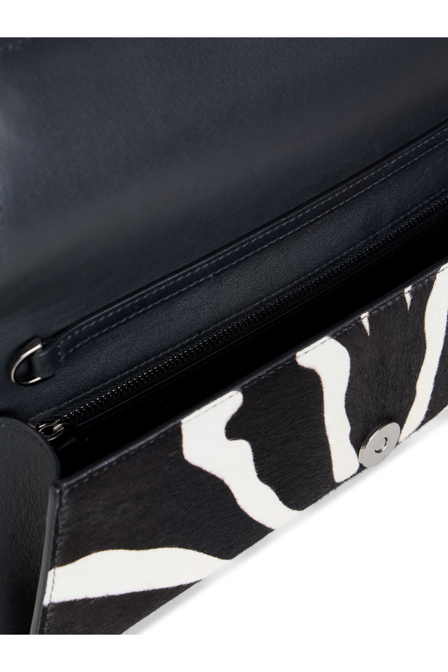 Small Anouk Animal Stripe Genuine Calf Hair East/West Clutch (Women ...
