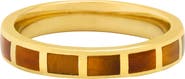 Jan Leslie Dash Ring Set In Sterling With 18Kt Gold Overlay