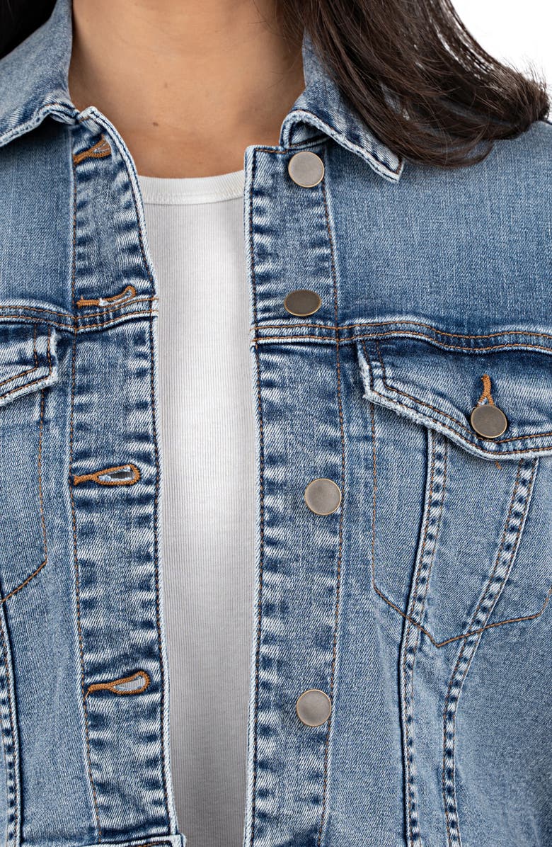 KUT from the Kloth Angela Crop Denim Jacket, Alternate, color,