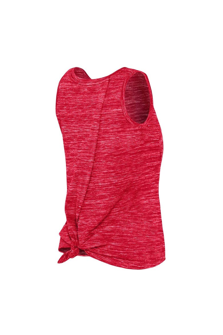 Women's New Era Red Chicago Bulls Space Dye Active Tank Top, Alternate, color, Red