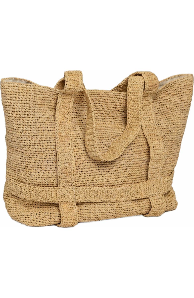 Hat Attack The Original Straw Traveler Bag, Alternate, color, Natural