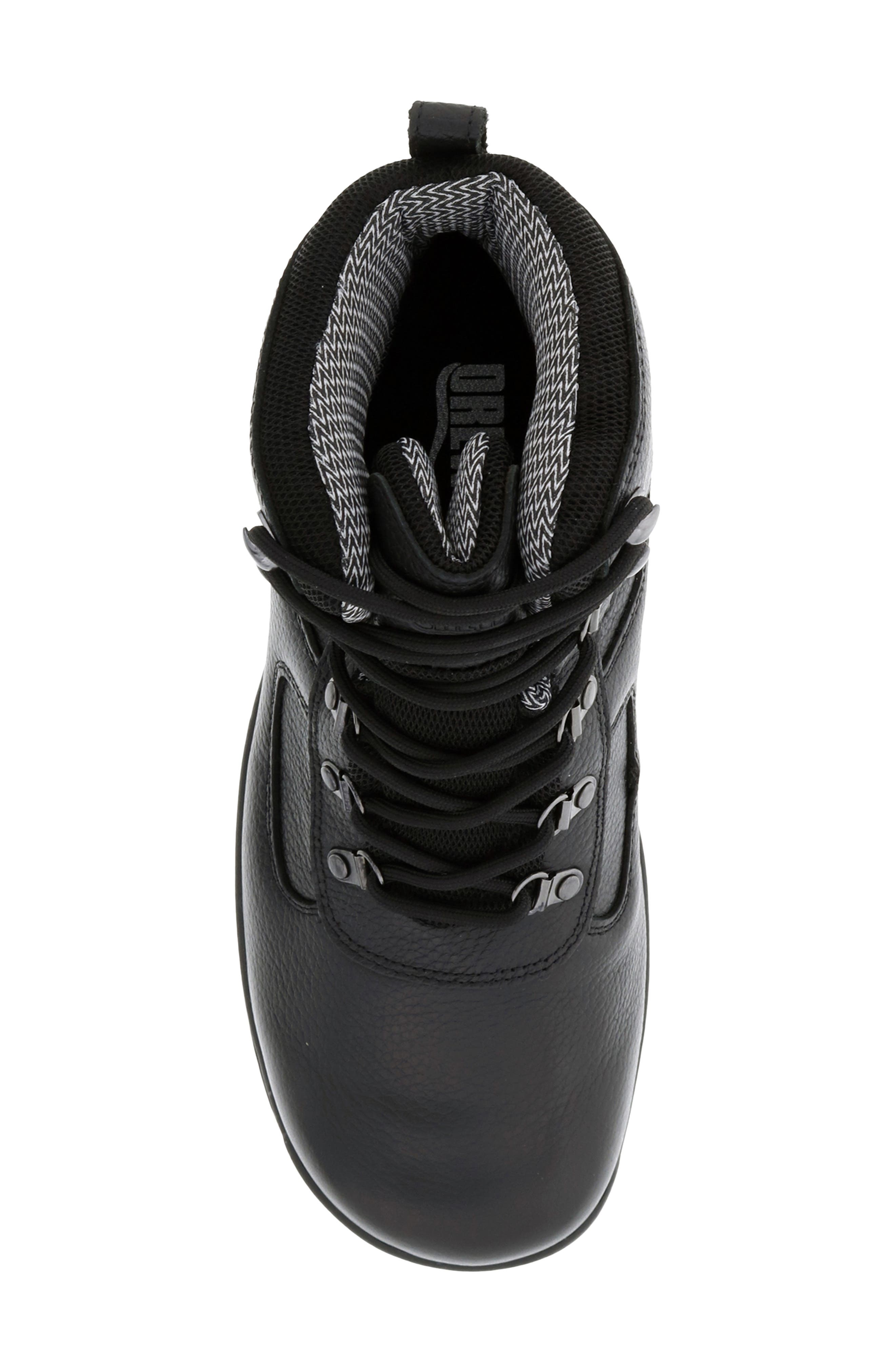 Rockford Waterproof Leather Boot, Alternate, color, BLACK TUMBLED LEATHER
