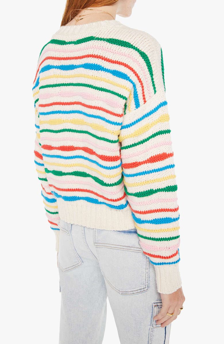 MOTHER The Jumper Wavy Stripe Sweater, Alternate, color, 