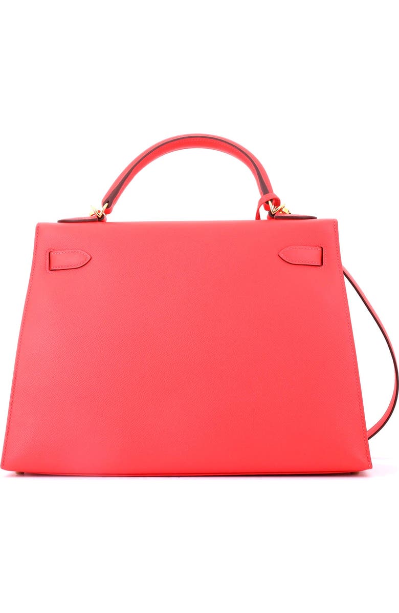Pre-Owned Hermes Kelly Handbag Red Epsom with Gold Hardware 32, Alternate, color, Rouge Pivoine