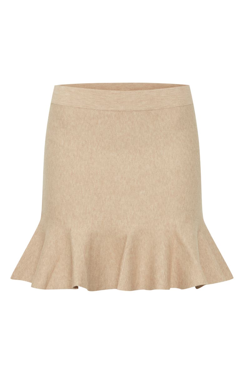 B.YOUNG Otari Knit Skirt, Main, color, Hummus Melange