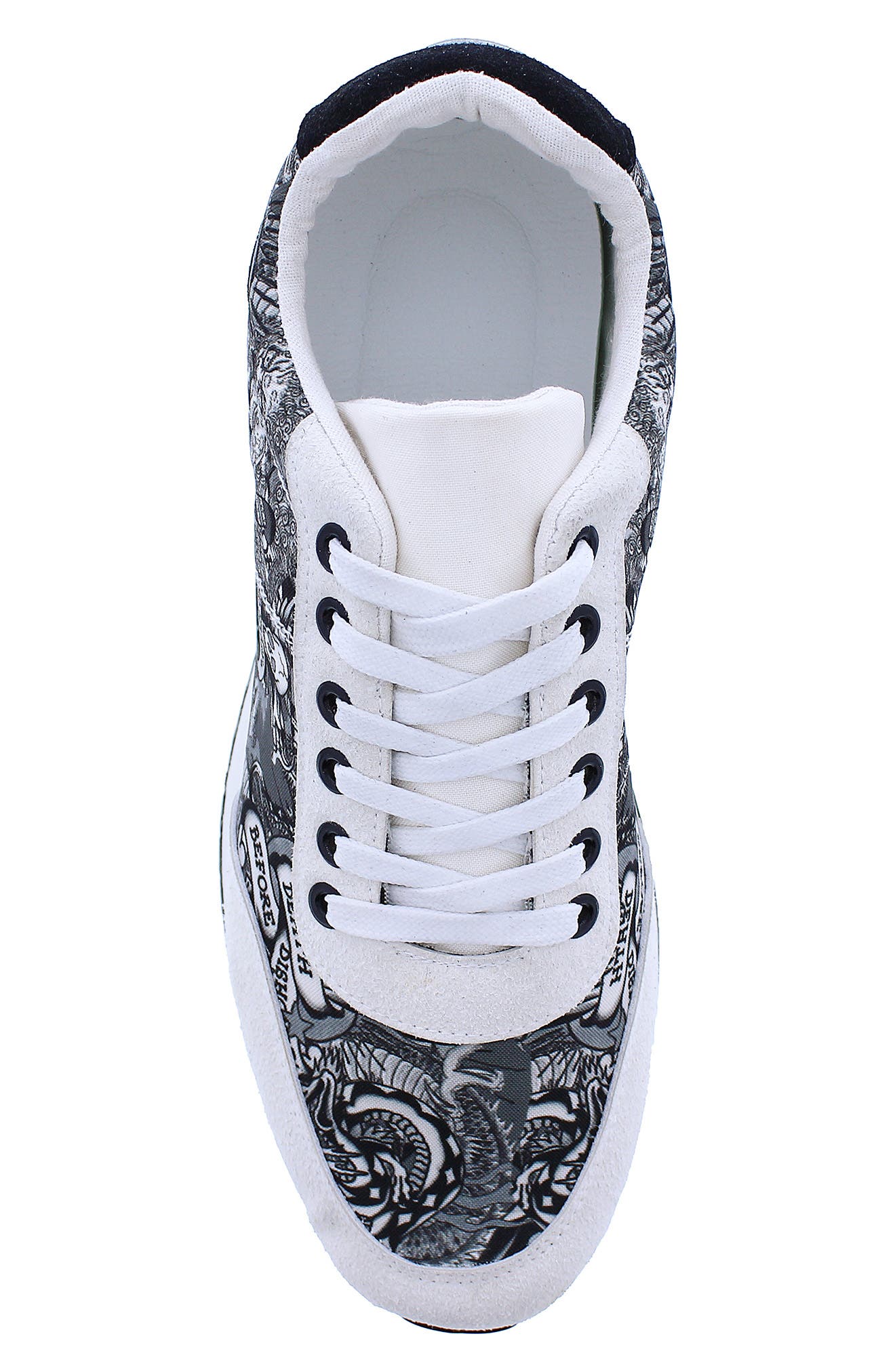Ed Hardy Hank Skull Print Sneaker (Men) | Nordstromrack