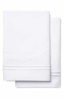 MELANGE HOME Set of 2 Border 600 Thread Count Sateen Pillowcases