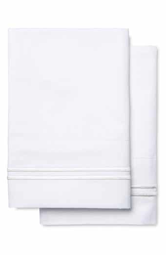 MELANGE HOME Set of 2 Border 600 Thread Count Sateen Pillowcases