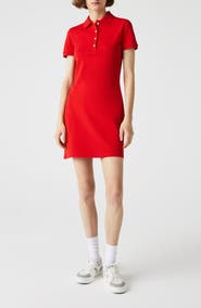 Lacoste Stretch Cotton Polo Dress