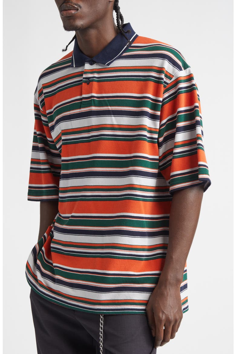 Oversize Stripe Polo (Men) | Nordstrom