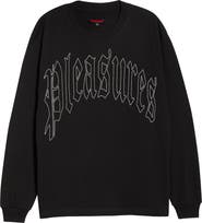 PLEASURES Twitch Embroidered Long Sleeve T-Shirt