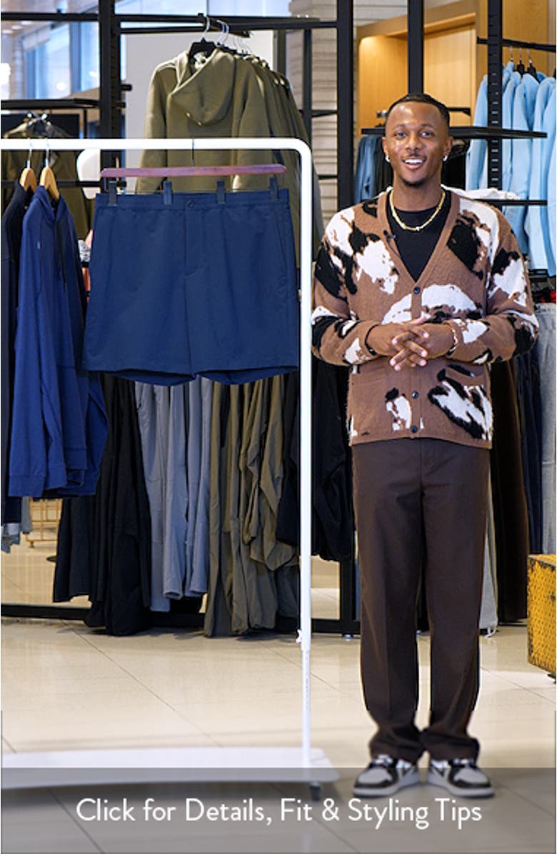 Larin Flat Front Drawstring Shorts, sales video thumbnail