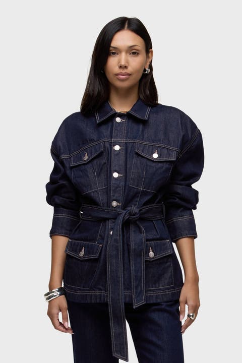 Anya Belted Denim Jacket