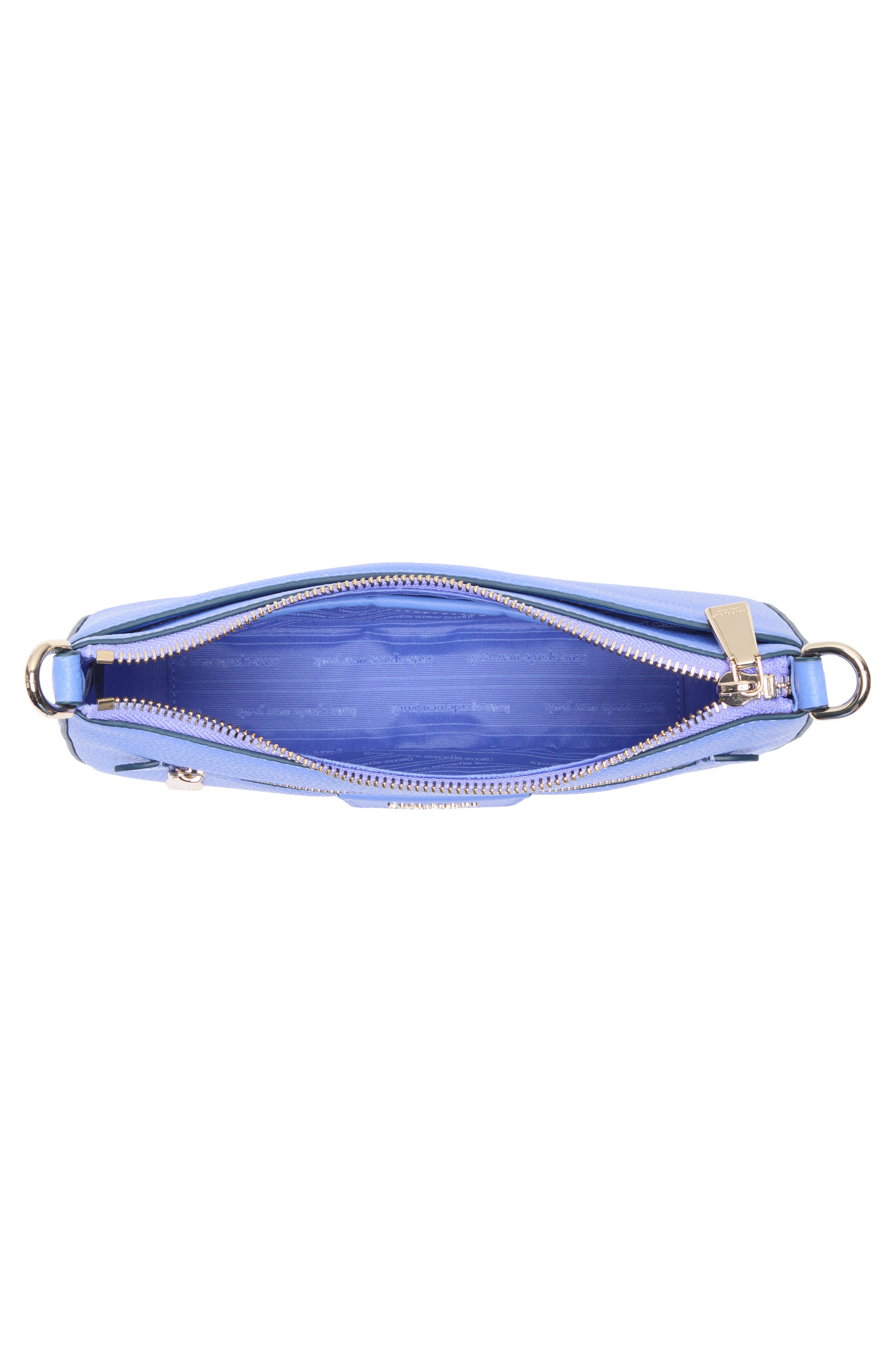 Kate Spade New York hudson pebbled leather medium shoulder bag, Alternate, color, Dark Periwinkle