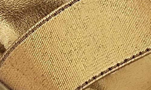 Ninety Union Paige Elastic Strap Wedge Sandal In Gold