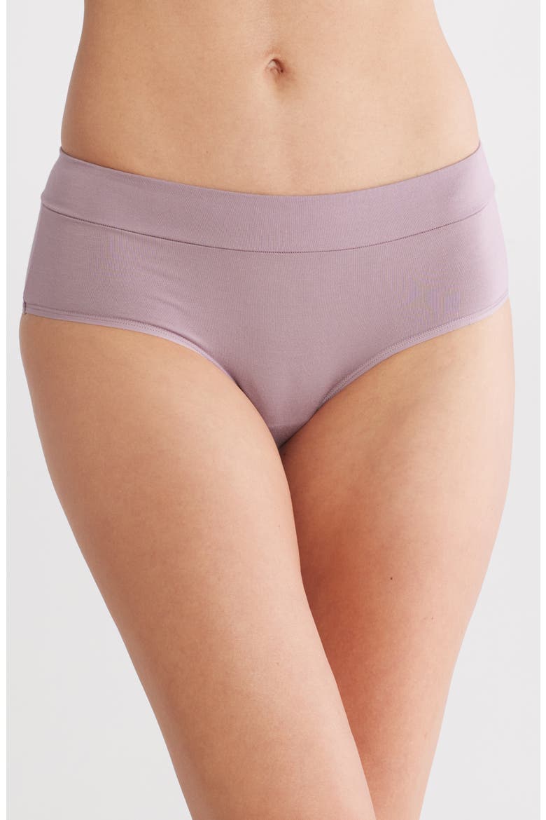 Tranquility Assorted 5-Pack Hipster Briefs, Main, color, PINK BEAUTY BEIGE MULTI