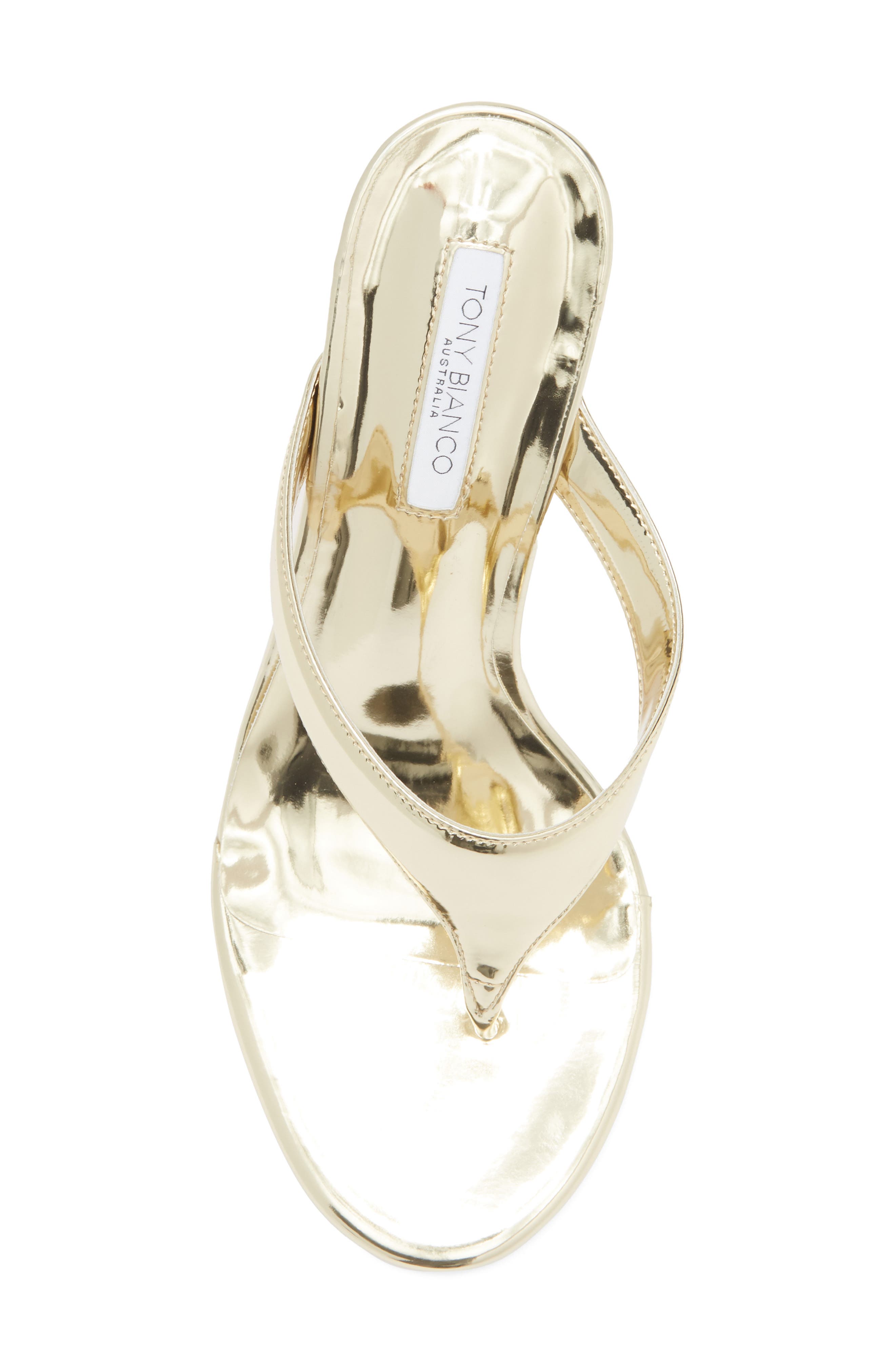 Tony Bianco Dynasty Flip Flop, Alternate, color, Gold Shine