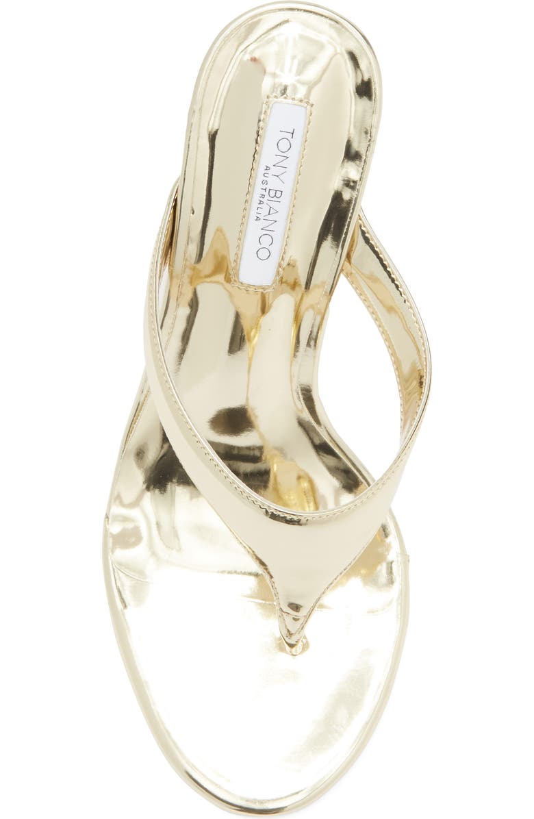 Tony Bianco Dynasty Flip Flop, Alternate, color, Gold Shine