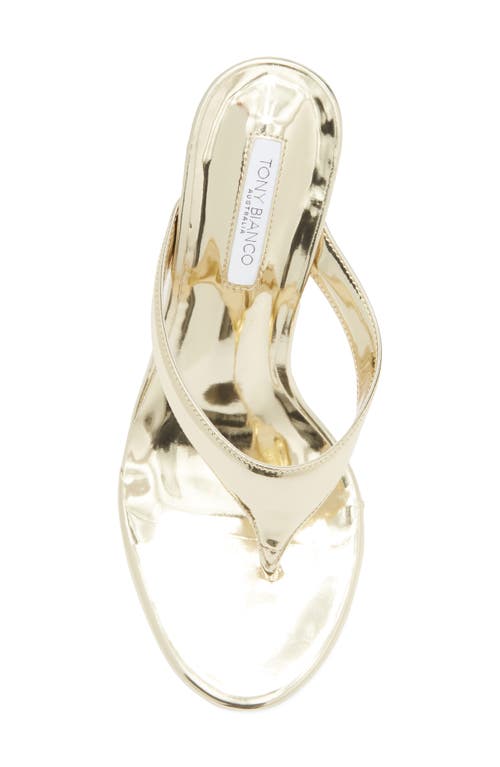 Tony Bianco Dynasty Flip Flop In Gold