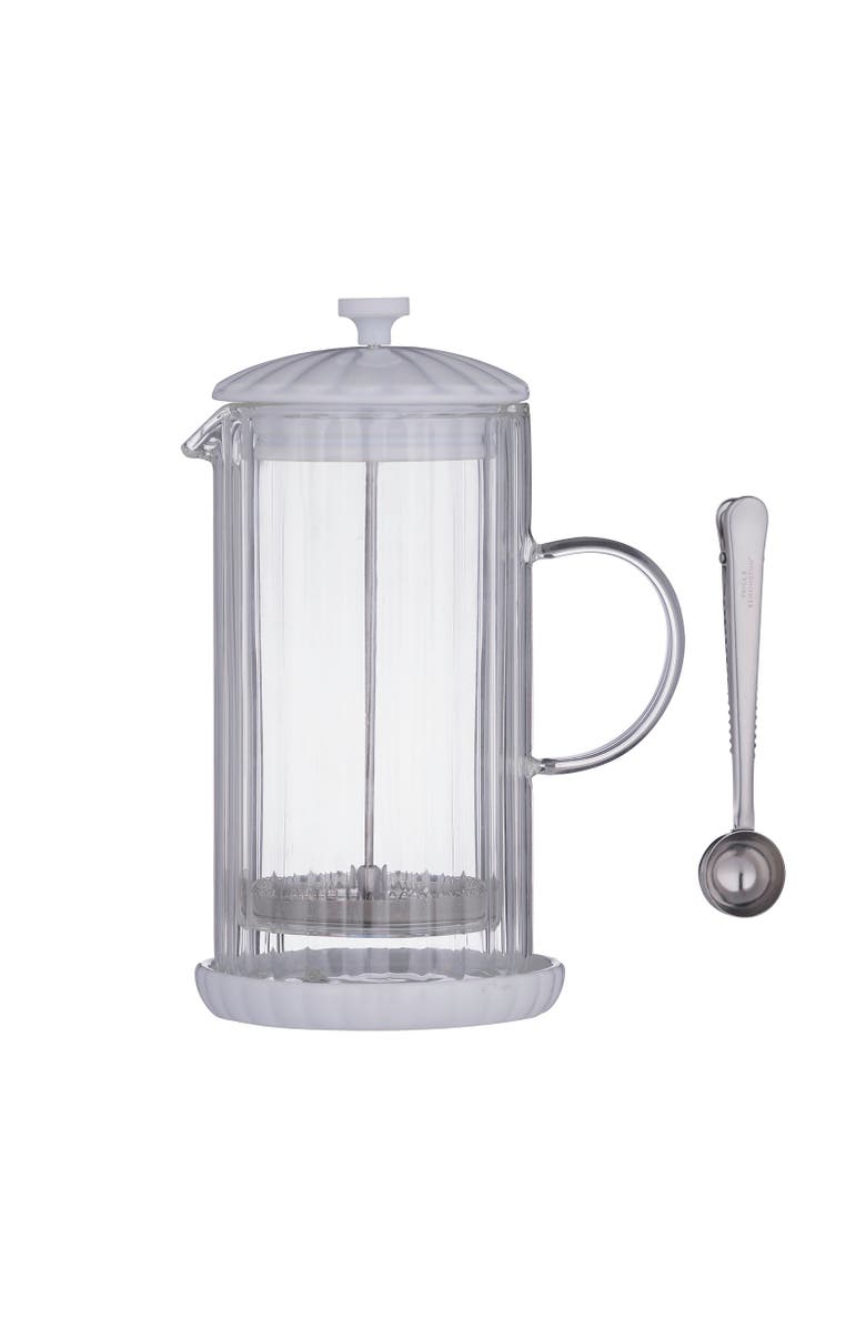 Price & Kensington Luxe French Press, 350 ml, Main, color, White
