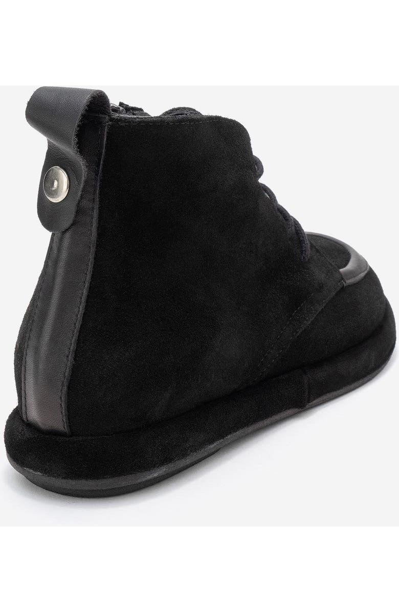 Forever & Always Shoes Martas Leather Zip Boot, Alternate, color, Black Suede