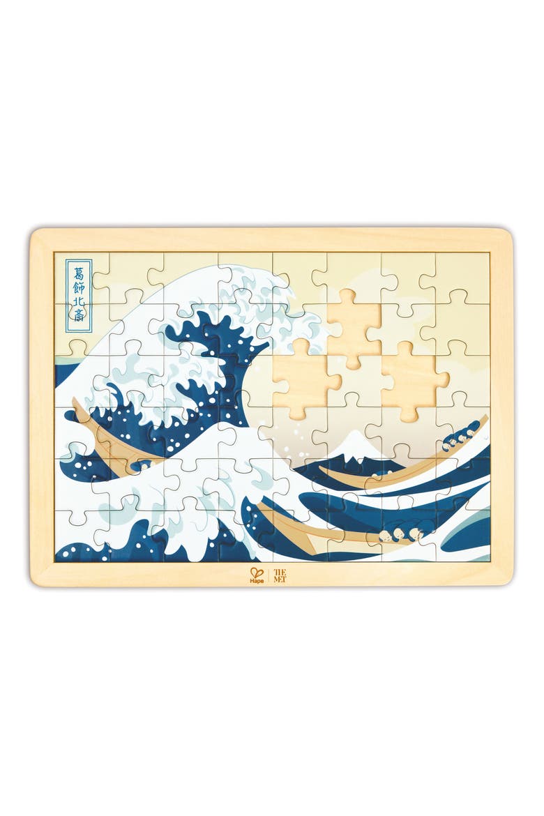 Kids' Hokusai Great Wave Puzzle, Alternate, color, MULTIPLECOLOR