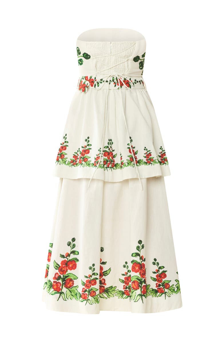 Eddy Daisy Dress x Larsen Collaboration, Alternate, color, White Larsen Watercolor