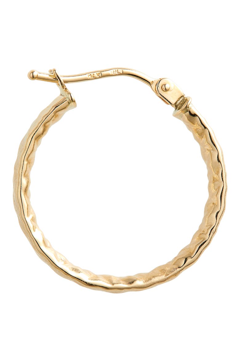 Hammered 14K Gold Hoop Earrings (Nordstrom Exclusive), Alternate, color, 14K YELLOW GOLD