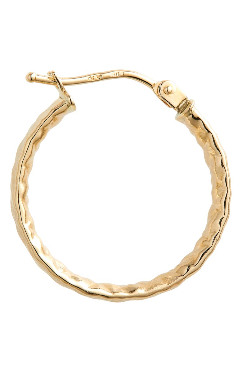 Bony Levy Hammered 14K Gold Hoop Earrings, Alternate, color,