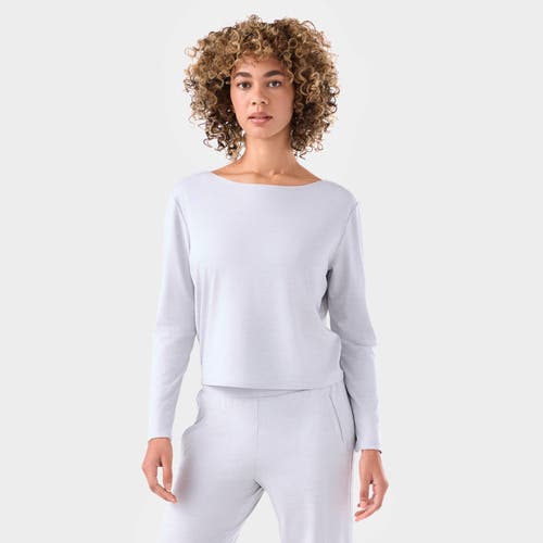 Tavi Brushed Tec Knit Long Sleeve In Gray