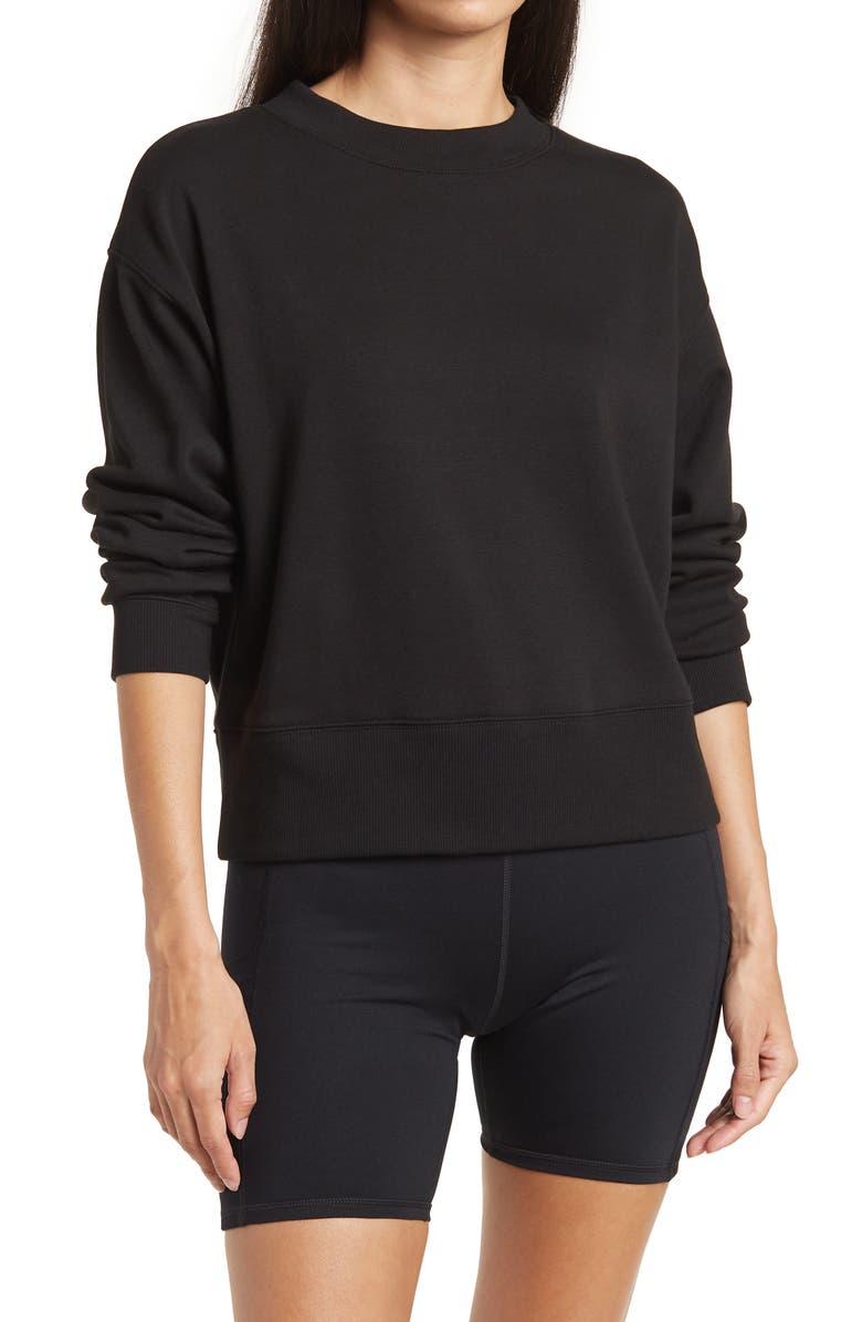 Zella Amazing Lite Crewneck Sweatshirt, Main, color, 