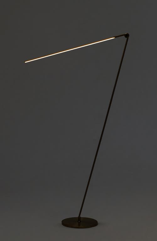 Brightech Libra 54.5' 3-way Dimming Led Floor Lamp With Adjustable Rotating Base In Antique Brass