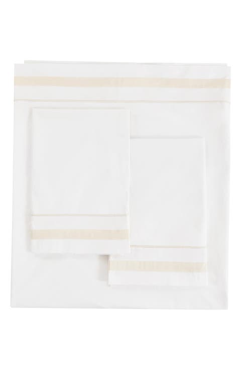 300 Thread Count Percale Border Sheet Set