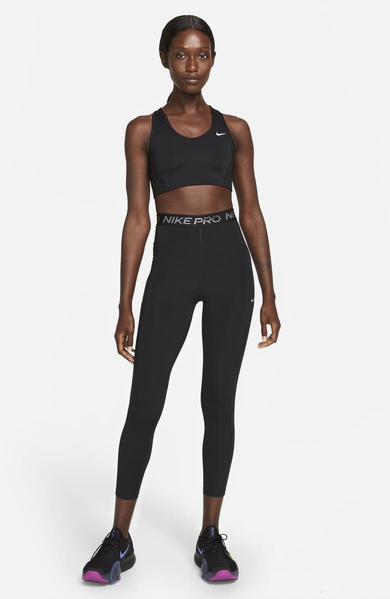 Nike Pro Dri-FIT Swoosh Sparkle Sports Bra, Alternate, color, 