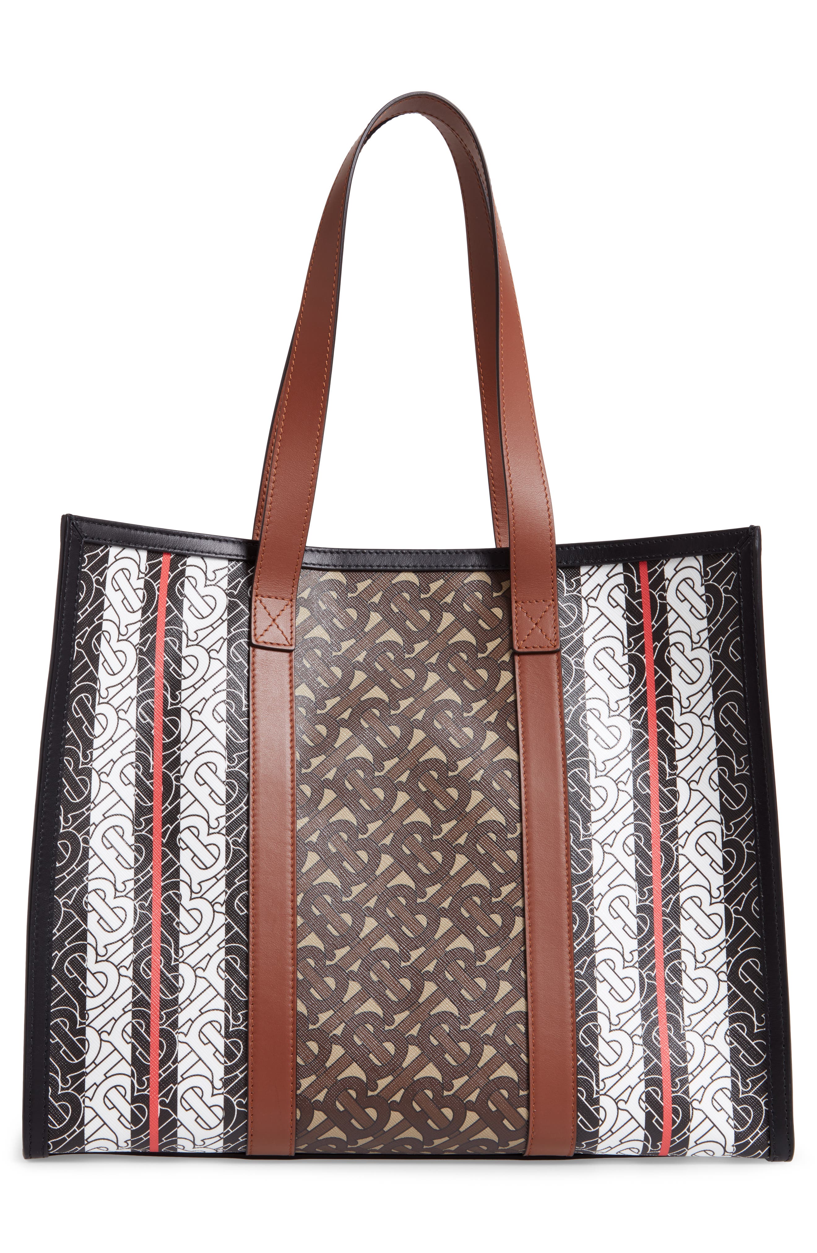 Burberry Small Book E-Canvas Tote, Alternate, color, 