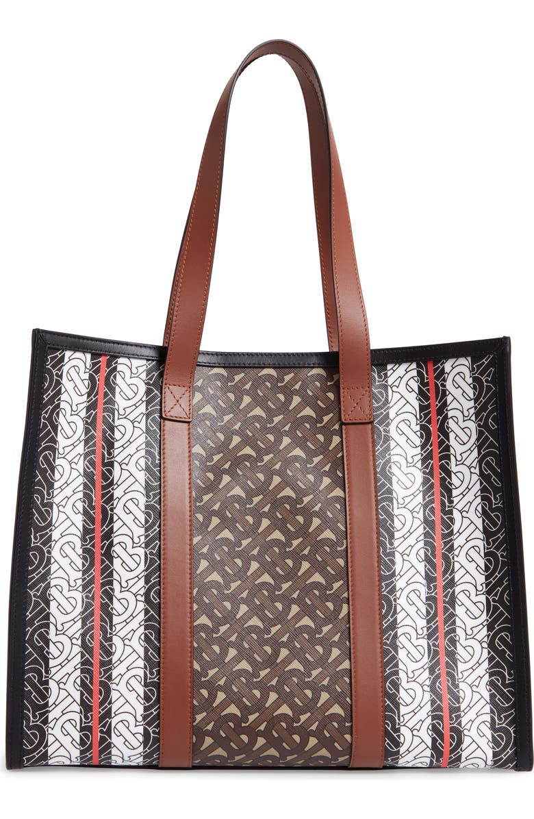 Burberry Small Book E-Canvas Tote, Alternate, color,