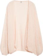 TOTEME Puff Mohair & Wool Blend Open Stitch Cardigan