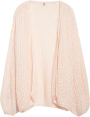 TOTEME Puff Mohair & Wool Blend Open Stitch Cardigan