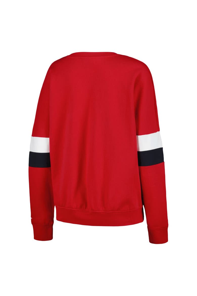 Women's New Era Red St. Louis Cardinals Game Day Crew Pullover Sweatshirt, Alternate, color, Red