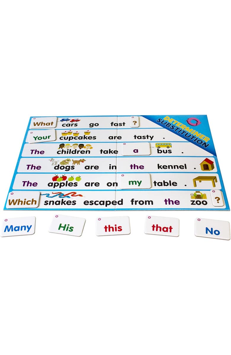 Junior Learning 6 Grammar Games, Language Arts Board Game for Ages 7-9, Grade 2-3, Alternate, color, Multicolored