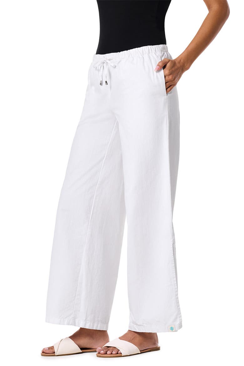 Women's Enclave Chambray Wide Leg Pants, Upf 50+ Sun Protection, Alternate, color, White Chambray