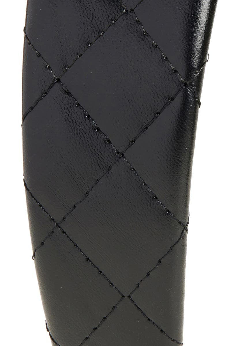 Tasha Quilted Wide Faux Leather Headband, Alternate, color, 