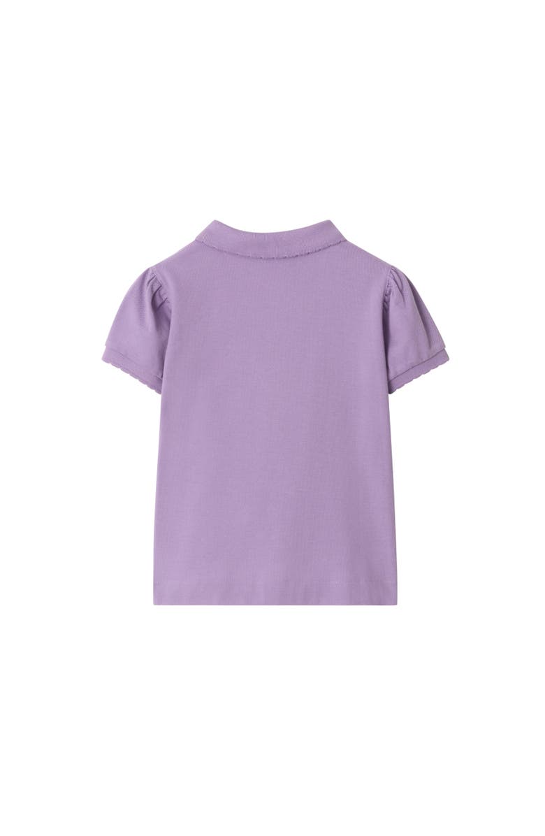 Burberry Cotton Polo Shirt, Alternate, color, Lilac Purple