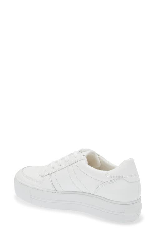 Paul Green Unity Platform Sneaker In White Leather
