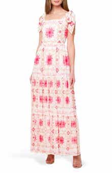 FLYING TOMATO Shoulder Tie Maxi Dress