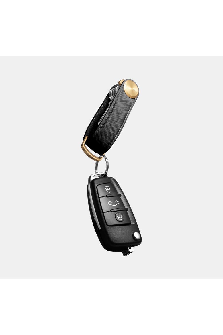 Pro Saffiano Leather Key Organiser, Alternate, color, Liquorice