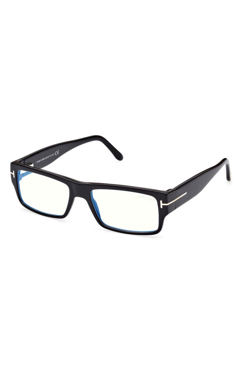 TOM FORD 54mm Blue Light Blocking Glasses, Alternate, color, 