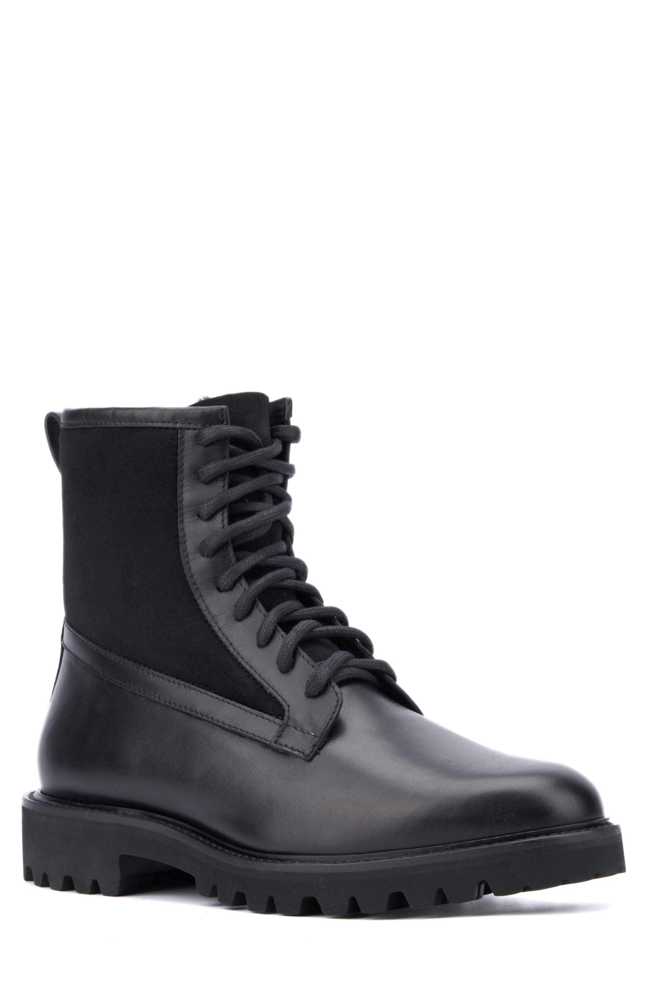 Aquatalia Gitano Genuine Shearling Lined Water Repellent Boot